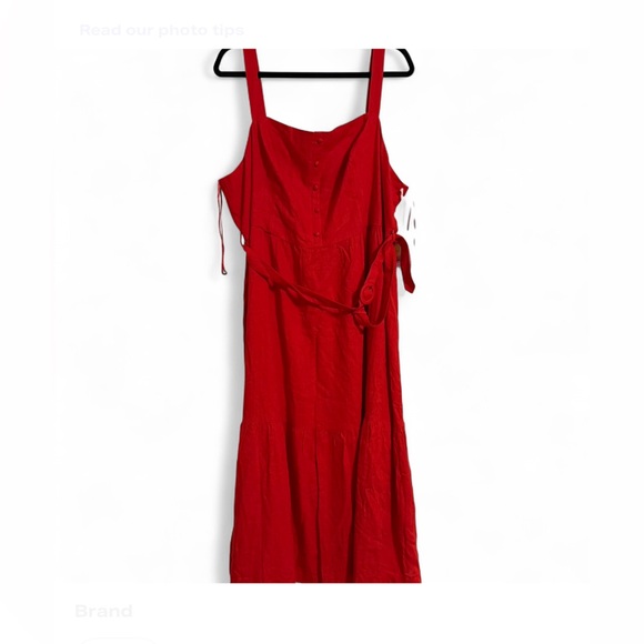 LC Lauren Conrad Vibrant Red Sleeveless Dress - Picture 2 of 5